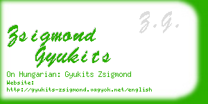 zsigmond gyukits business card